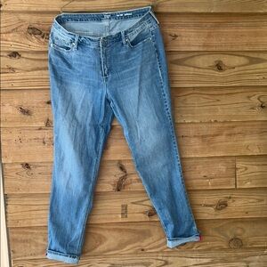 Crown & Ivy Blue Straight Leg Jeans